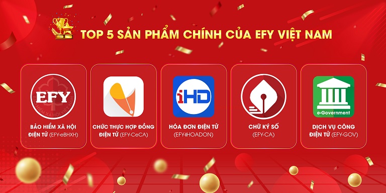 Các sản phẩm chính của EFY Việt Nam