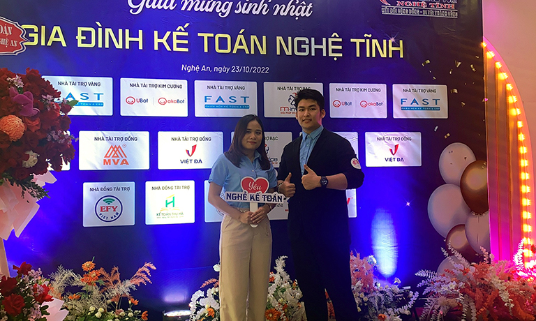 EFY Việt Nam tham dự Gala mừng sinh nhật Gia đình Kế toán Nghệ Tĩnh