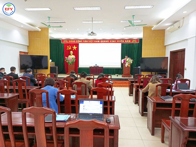 Toàn cảnh buổi  tập huấn Dự án Số hóa kết quả giải quyết thủ tục hành chính tại tỉnh Thái Nguyên