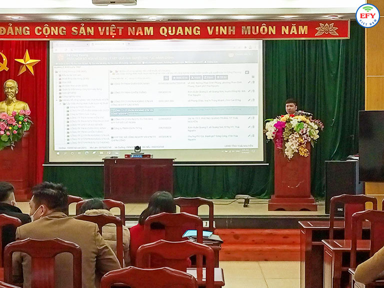Cán bộ kỹ thuật của EFY Việt Nam hướng dẫn chi tiết cách sử dụng phần mềm